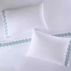 Discount Kirklands Home Medallion Hem Microfiber 4-pc. Full Sheet Set