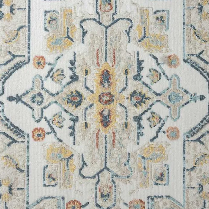 Online Kirklands Home Medallion Ivory Rust Area Rug, 3x6