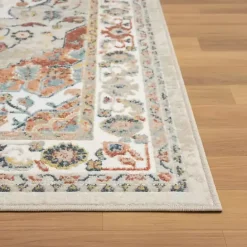 Clearance Kirklands Home Medallion Ivory Rust Runner, 2x8