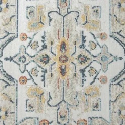 Clearance Kirklands Home Medallion Ivory Rust Runner, 2x8