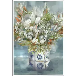 Kirklands Home Mediterranean Bouquet I Framed Canvas Art Print
