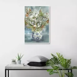 Kirklands Home Mediterranean Bouquet I Framed Canvas Art Print