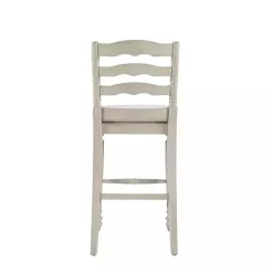 New Kirklands Home Melvin Distressed wash Bar Stool White