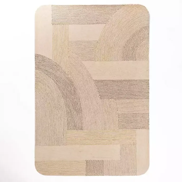 Sale Kirklands Home Merced Rounded Corners Area Rug, 7x9 Tan