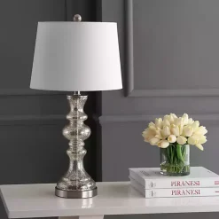 Outlet Kirklands Home Mercury Glass Jaiden Table Lamp White
