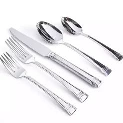 Kirklands Home Mercutio Lines Stainless Steel 20-pc. Flatware Set
