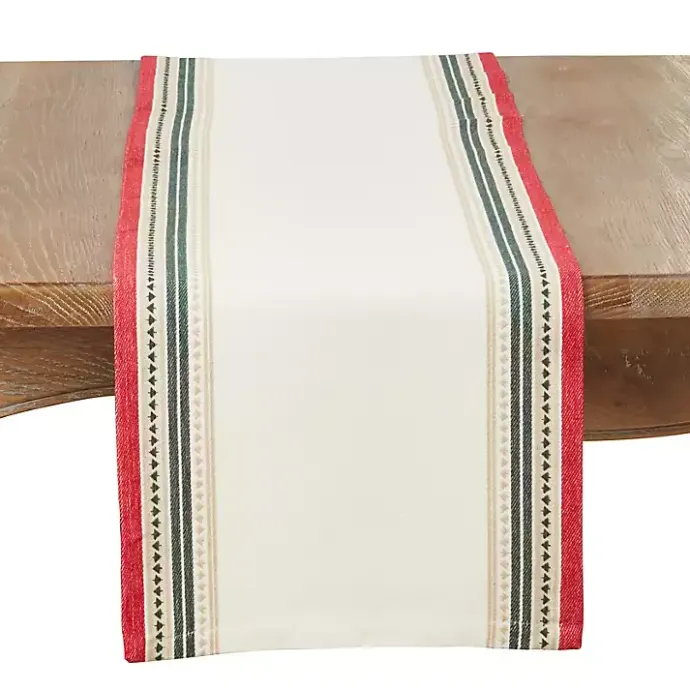 Discount Kirklands Home Merry Pines Cotton Runner