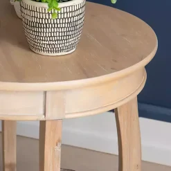 Sale Kirklands Home Merryweather Natural Wood Accent Table Tan