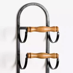 New Kirklands Home Metal and Wood Tiered Multi-Use Wall Rack