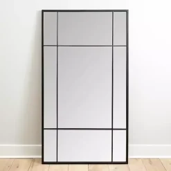 Clearance Kirklands Home Metal Paned Camden Leaner Mirror