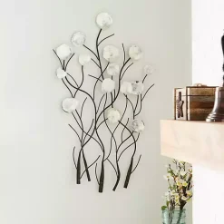 Sale Kirklands Home Metal Peony Shell Wall Plaque