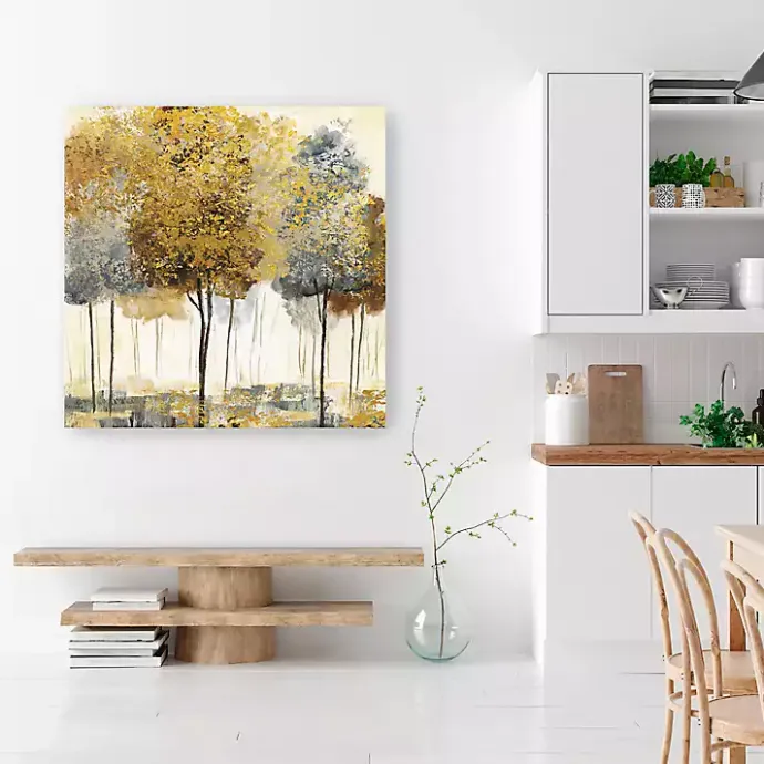 Outlet Kirklands Home Metallic Forest I Canvas Art Print, 40x40 in.