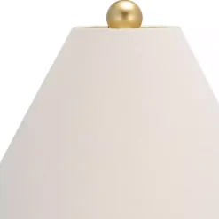 Online Kirklands Home Metallic Gold Textured Table Lamp Ivory