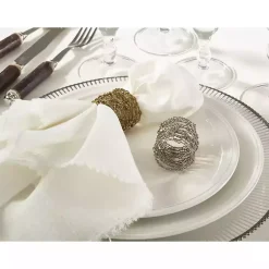 Clearance Kirklands Home Metallic Gold Wire Napkin Rings, Set of 4