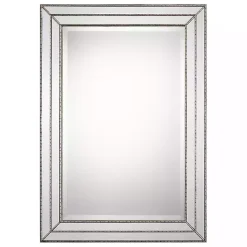 Sale Kirklands Home Metallic Grooved Texture Wall Mirror Silver