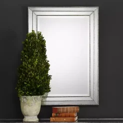 Sale Kirklands Home Metallic Grooved Texture Wall Mirror Silver