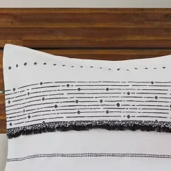 New Kirklands Home Mia White Striped 3-pc. King Comforter Set