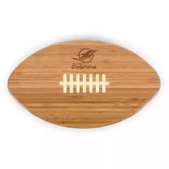 Outlet Kirklands Home Miami Dolphins Bamboo Football Cutting Board Tan