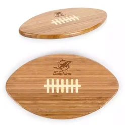 Outlet Kirklands Home Miami Dolphins Bamboo Football Cutting Board Tan