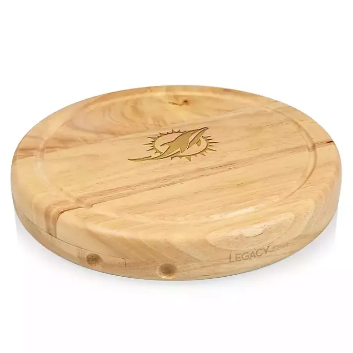 Clearance Kirklands Home Miami Dolphins Cheese Board and Tool Set Tan