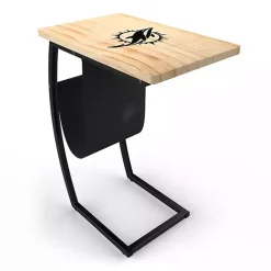 Kirklands Home Miami Dolphins Wood C-Table Tan