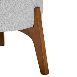 Clearance Kirklands Home Mid-Century Modern Boucle Ottoman Gray