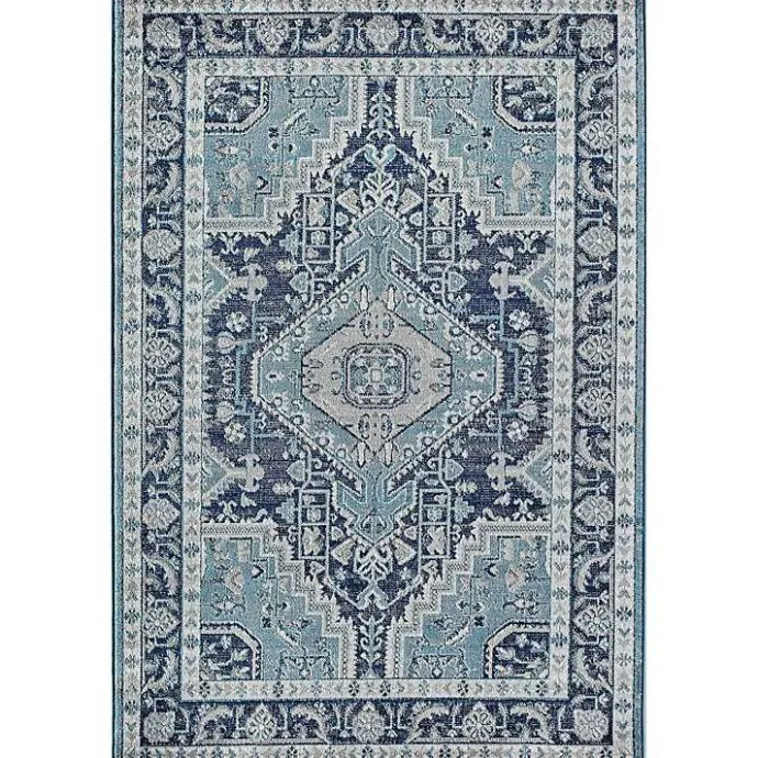 Outlet Kirklands Home Midnight Blue Frieda Medallion Area Rug, 8x10