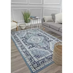 Outlet Kirklands Home Midnight Blue Frieda Medallion Area Rug, 8x10