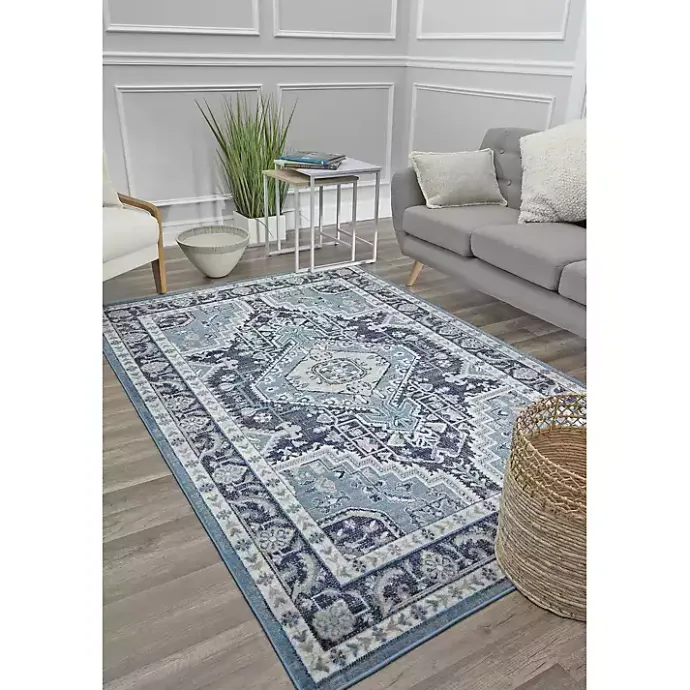 Outlet Kirklands Home Midnight Blue Frieda Medallion Area Rug, 8x10