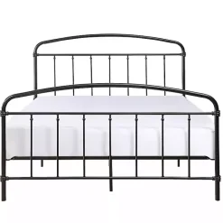 Outlet Kirklands Home Midnight Vintage Arch Queen Bed Frame Black