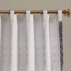 Online Kirklands Home Mila Horizontal Stripe Curtain Panel, 84 in. Blue