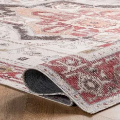 Best Kirklands Home Miley Traditional Medallion Washable Area Rug, 5x8