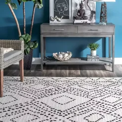 Hot Kirklands Home Millie Dotted Diamond Area Rug, 5x8