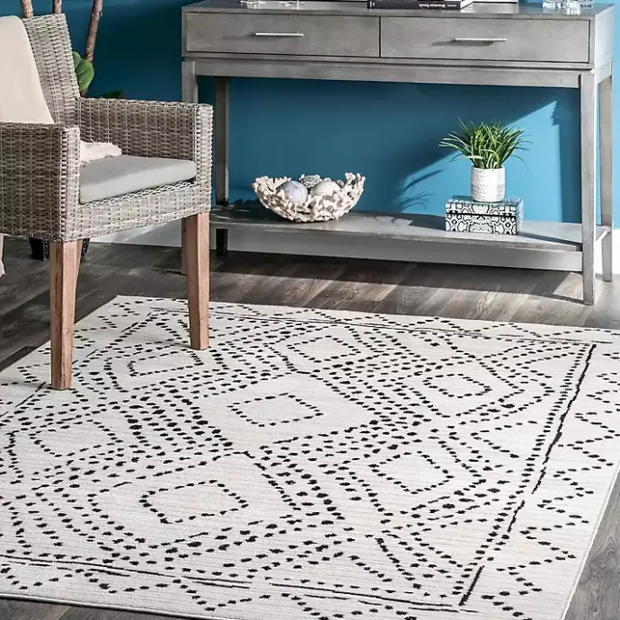 Online Kirklands Home Millie Dotted Diamond Area Rug, 8x10