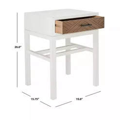 Best Kirklands Home Milo Honey Herringbone Accent Table