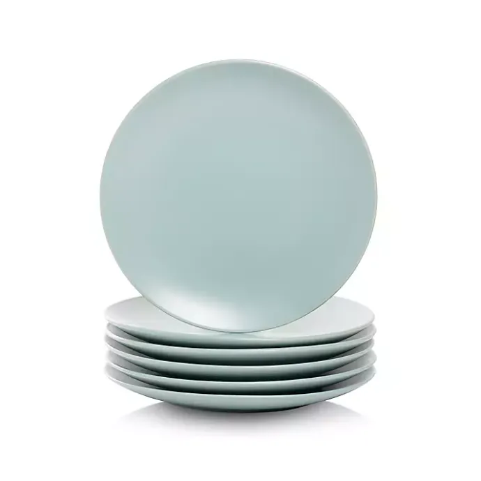 Online Kirklands Home Mineral Classic Coupe Salad Plates, Set of 6 Blue