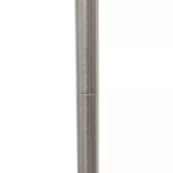 Clearance Kirklands Home Minimal Brushed Nickel Stem Floor Lamp White