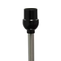 Clearance Kirklands Home Minimal Brushed Nickel Stem Floor Lamp White