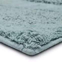 Sale Kirklands Home Mint Asymmetrical Cotton Bath Mat, 60 in. Blue