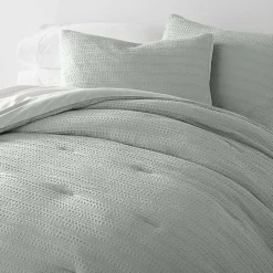 New Kirklands Home Mist Waffle Ultra-Soft 3-pc. King Comforter Set Green