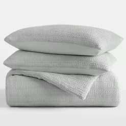 New Kirklands Home Mist Waffle Ultra-Soft 3-pc. Queen Comforter Set Green
