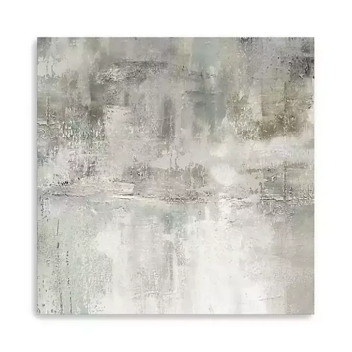 New Kirklands Home Misty Lake Giclee Canvas Art Print, 40x40 in. Tan