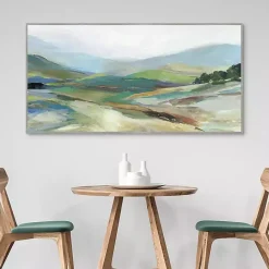 Clearance Kirklands Home Misty Landscape Framed Canvas Art Print Green