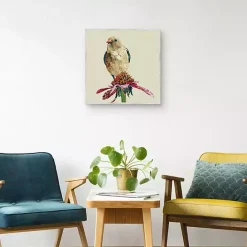 Outlet Kirklands Home Mixed Media Bird II Framed Canvas Art Print