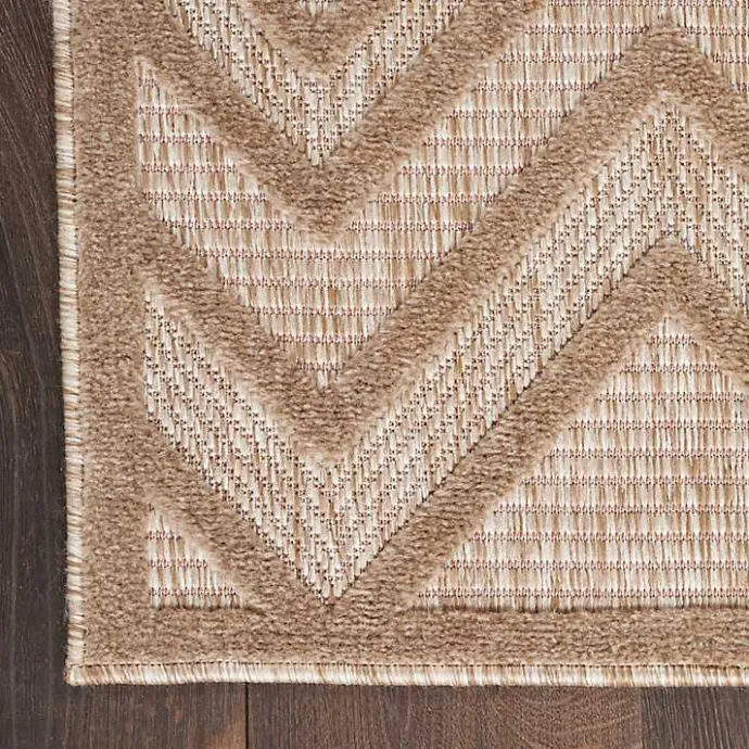 Discount Kirklands Home Mocha Diamond Outdoor Area Rug, 6x9