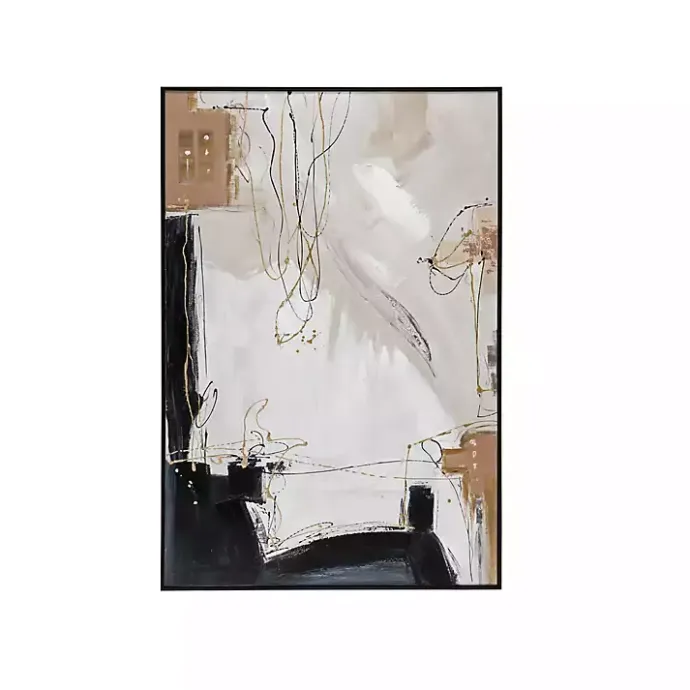 Sale Kirklands Home Modern Abstract Framed Canvas Art Print