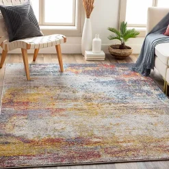 Clearance Kirklands Home Modern Abstract Sunset Area Rug, 8x12 Multi