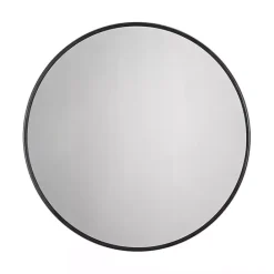 Sale Kirklands Home Modern Metal Round Wall Mirror Black
