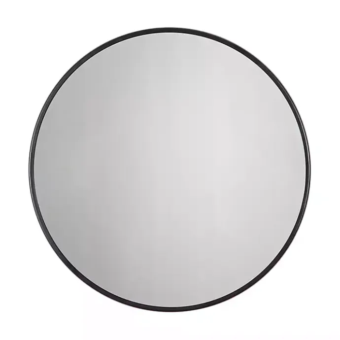 Sale Kirklands Home Modern Metal Round Wall Mirror Black