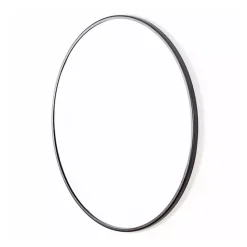 Sale Kirklands Home Modern Metal Round Wall Mirror Black